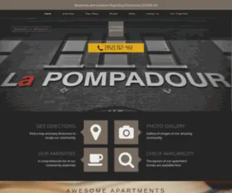 Lapompadourlofts.com(La Pompadour Apartments) Screenshot