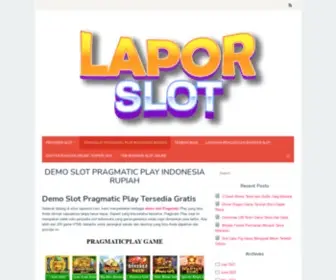 Laporslot.com Screenshot