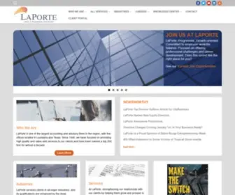 Laporte.com(LaPorte CPAs and Business Advisors) Screenshot