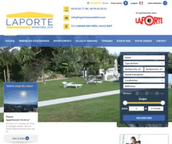 Laporteimmobilier.com(Agence) Screenshot