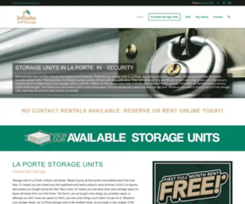 Laporteselfstorage.com(Self Storage Units In La Porte Indiana) Screenshot