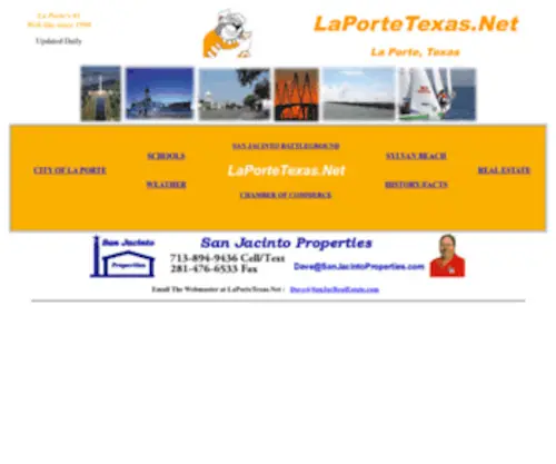 Laportetexas.net(La Porte's #1 Web Site) Screenshot