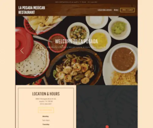 Laposadasouth.com(La Posada Mexican Restaurant) Screenshot