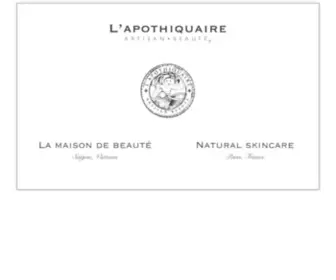 Lapothiquaire.com(L'Apothiquaire Artisan Beauté) Screenshot