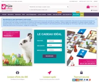 Lapouleapois.fr(Magasin de jouets en bois et jeux de société) Screenshot
