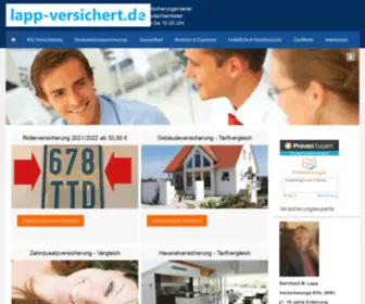 Lapp-Versichert.de(Versicherungsmakler in Deutschland) Screenshot