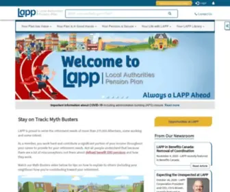 Lapp.ca(Learn about the benefits that a LAPP pension offers and how the plan) Screenshot