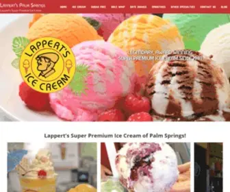 Lappertspalmsprings.com(Best Ice Cream Palm Springs) Screenshot