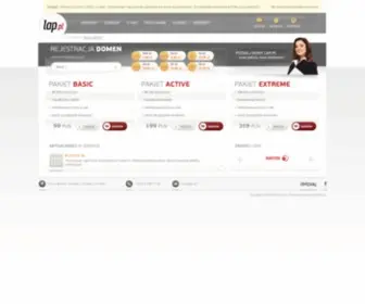 Lap.pl(Domeny, hosting, rejestracja domen) Screenshot
