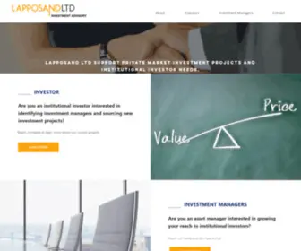 Lapposand.com(Alternative investement funds) Screenshot