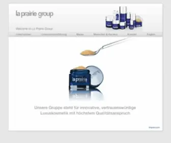 Laprairiegroup.ch(La Prairie Group) Screenshot