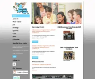 Laprincipals.org(Louisiana association of principals) Screenshot