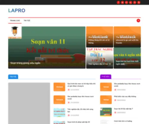 Lapro.edu.vn(Xnk lapro) Screenshot