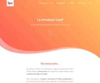 Laproductconf.com(La Product Conf) Screenshot