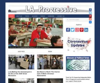 Laprogressive.com(LA Progressive) Screenshot