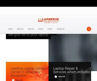 Lapserve.com(Best Laptop Service Chain in Bengaluru and Mysuru) Screenshot