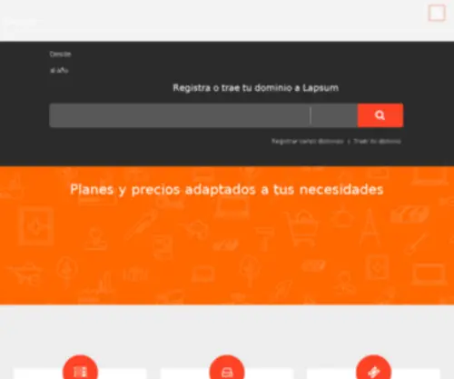 Lapsum.com(Alojamiento web) Screenshot