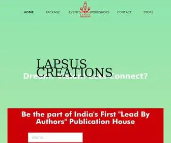 Lapsuscreations.com(Lapsus Creations Home) Screenshot