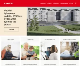 Lapti.fi(Rakennusliike Lapti) Screenshot