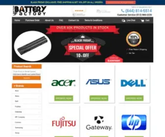 Laptopbatteryfactory.com(Laptop Battery) Screenshot