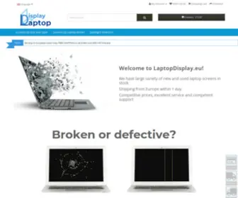Laptopdisplay.eu(European Laptop Screen Online Store) Screenshot