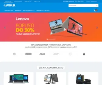 Laptopi.ba(Najveći izbor u BiH) Screenshot
