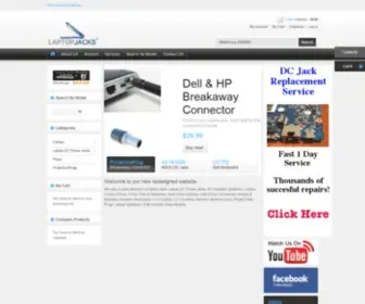 Laptopjacks.com(Laptop DC Power Jacks) Screenshot