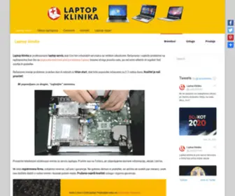 Laptopklinika.rs(Laptop klinika) Screenshot