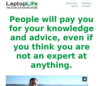 Laptoplife.com(How to make money online) Screenshot