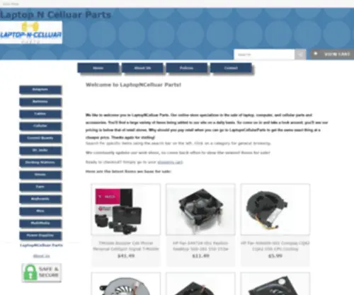 Laptopncellularparts.com(Laptop-N) Screenshot