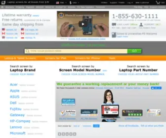 Laptopscreen.com(Laptop & Tablet replacement LCD screens from $34.99 for all makes and models) Screenshot