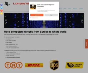 Laptopseurope.com(Used laptops from Europe) Screenshot