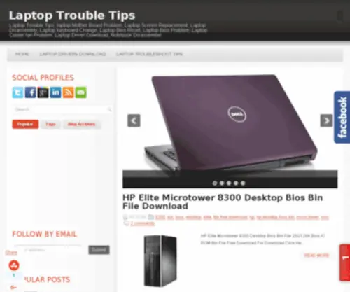 Laptoptroubletips.com(Laptop Trouble Tips) Screenshot