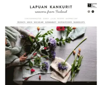Lapuankankurit.fi(Lapuan Kankurit linen and wool textiles) Screenshot