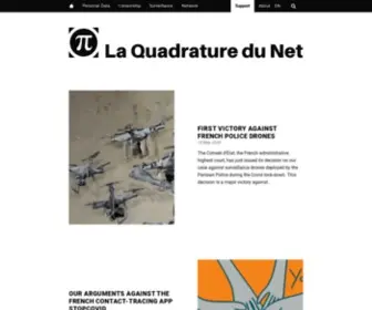 Laquadrature.net(La Quadrature du Net) Screenshot