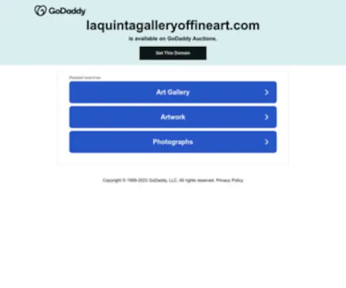 Laquintagalleryoffineart.com(La Quinta Gallery of Fine Art) Screenshot