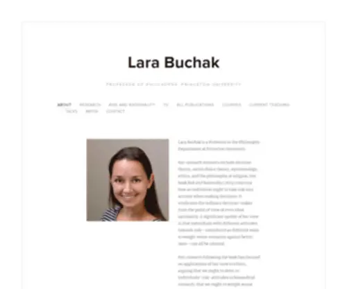 Larabuchak.net(Lara Buchak) Screenshot