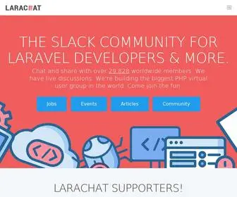Larachat.co(Get involved with the Largest Laravel/PHP Slack Community) Screenshot