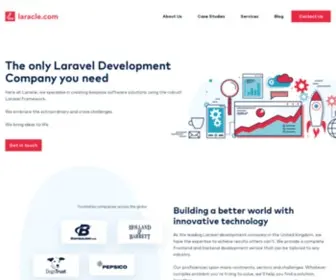 Laracle.com(Software Development Services) Screenshot