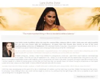 Laraduttazone.com(Lara dutta) Screenshot