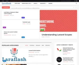 Laraflash.com(Laravel news) Screenshot