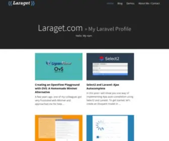 Laraget.com(My Laravel Profile) Screenshot