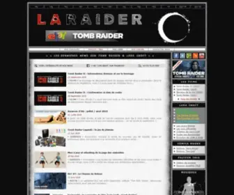 Laraider.com(Fansite Officiel Français) Screenshot