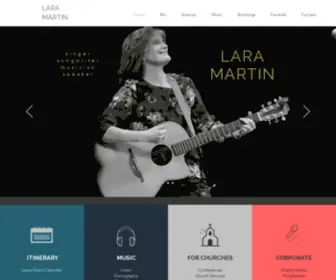 Laramartin.co.uk(The official website for Lara Martin. Lara) Screenshot