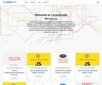 Laravelcode.com(Laravel tutorials and laravel code demo) Screenshot