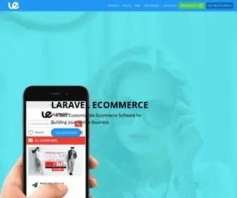 Laravelecommerce.com(#1 Ecommerce software) Screenshot