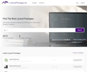 Laravelpackages.net(Find The Best Laravel Packages) Screenshot