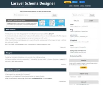 Laravelsd.com(Laravel Schema Designer) Screenshot