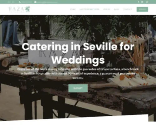 Larazacatering.com(Catering Sevilla para Bodas) Screenshot