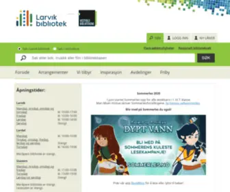 Larbib.no(Larvik bibliotek) Screenshot